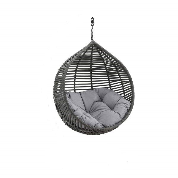 Fillipo Single Seater Hanging Swing Without Stand For Balcony , Garden Swing (Black)