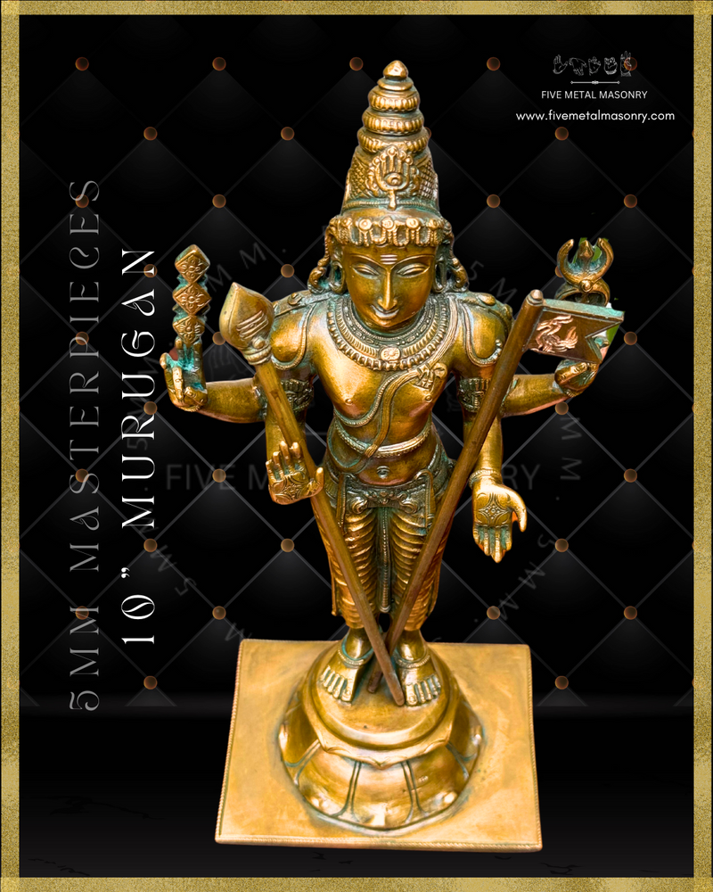 Murugan|Subramaniar Panchaloha Bronze Icon - 10" Masterpieces Collection