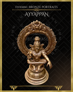 Ayyappan Panchaloha Bronze Icon - 6.5"