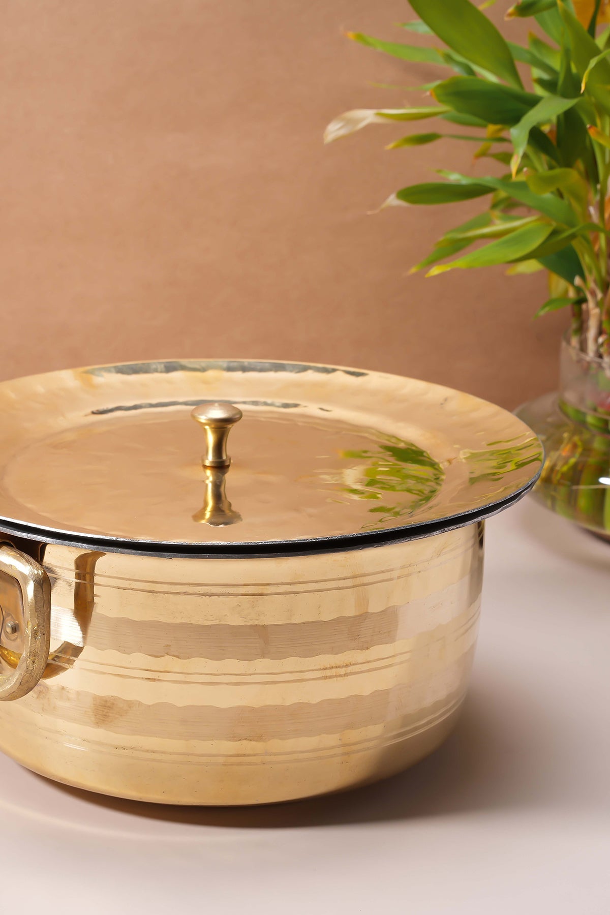 Brass Patila with Lid / Milk Topia