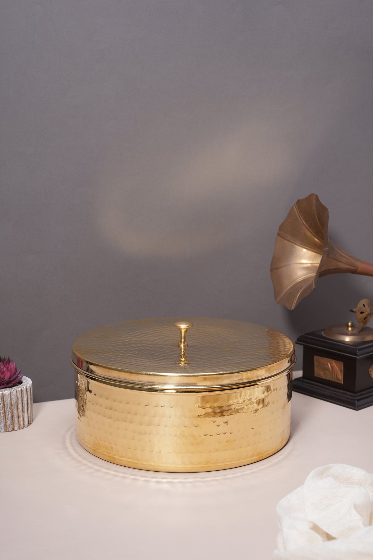 Brass Chapati Box / Roti Dabba