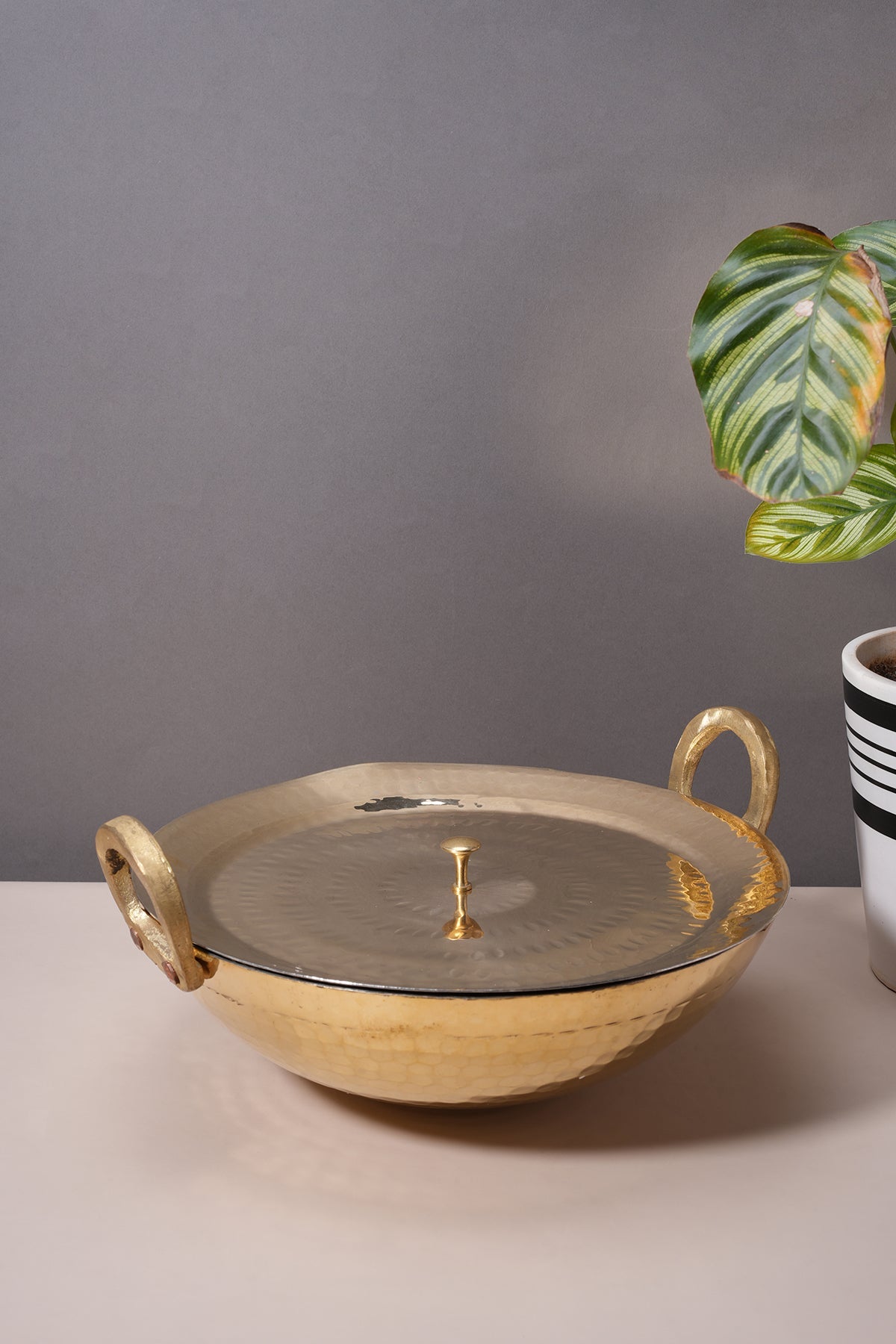 Brass Kadai \/ Pital Kadhai - Round Bottom