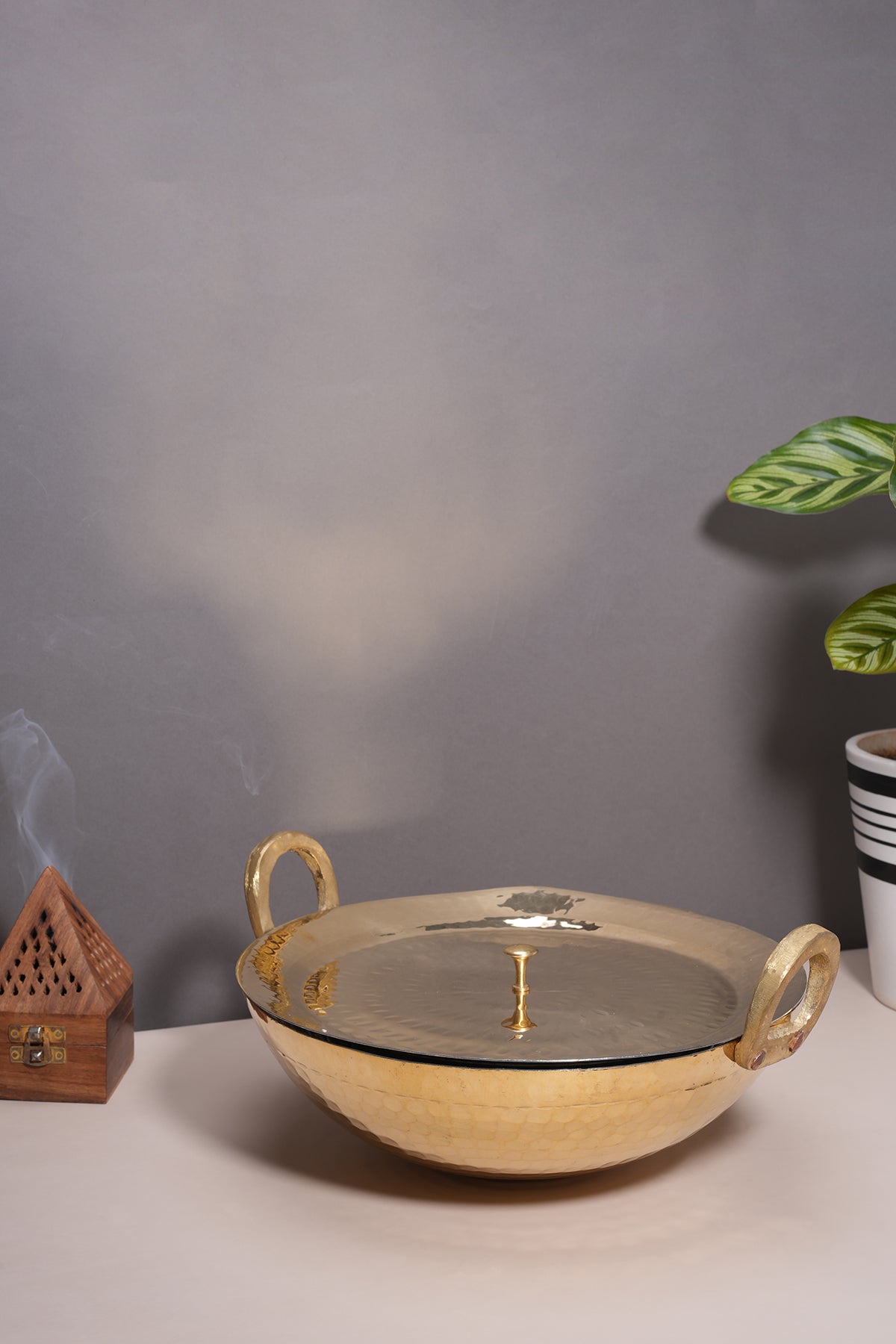 Brass Kadai \/ Pital Kadhai - Round Bottom