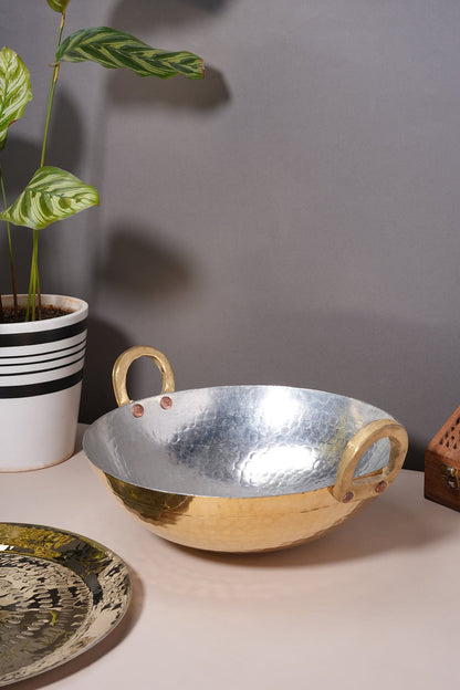 Brass Kadai \/ Pital Kadhai - Round Bottom