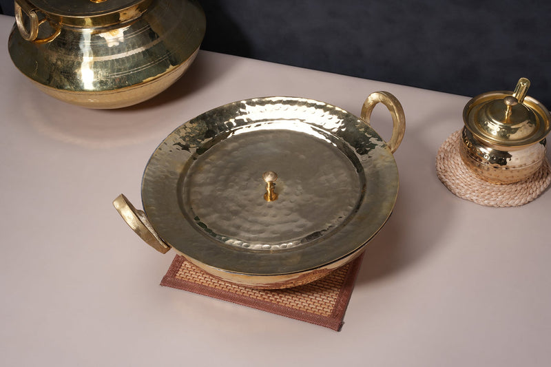 Brass Kadhai / Wok - Flat Bottom
