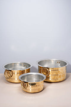 Brass Patila with Lid / Milk Topia