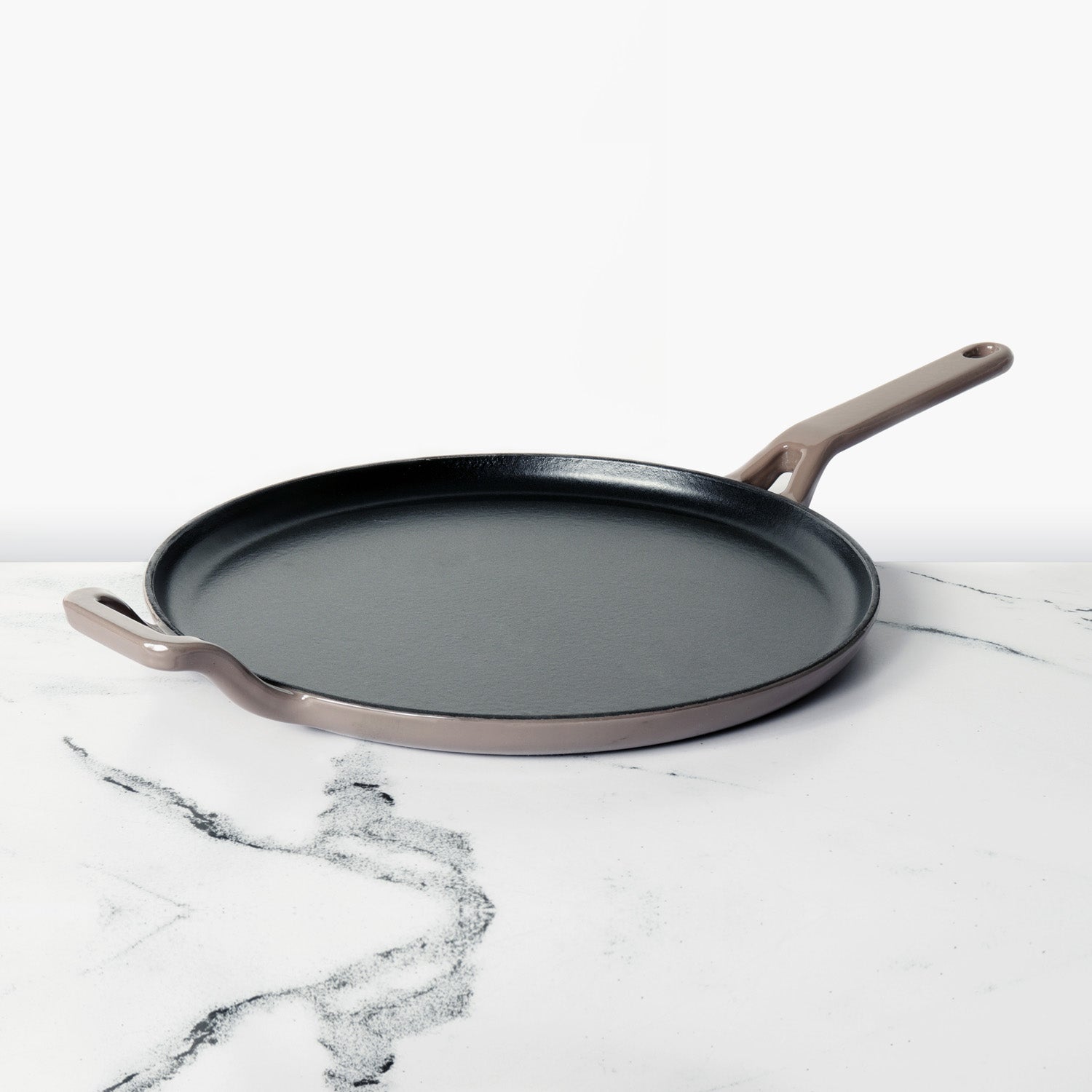 Meyer Enamel Cast Iron Flat Dosa Tawa, 28cm, Grey