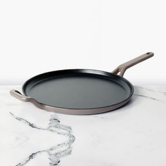 Meyer Enamel Cast Iron Flat Dosa Tawa, 28cm, Grey