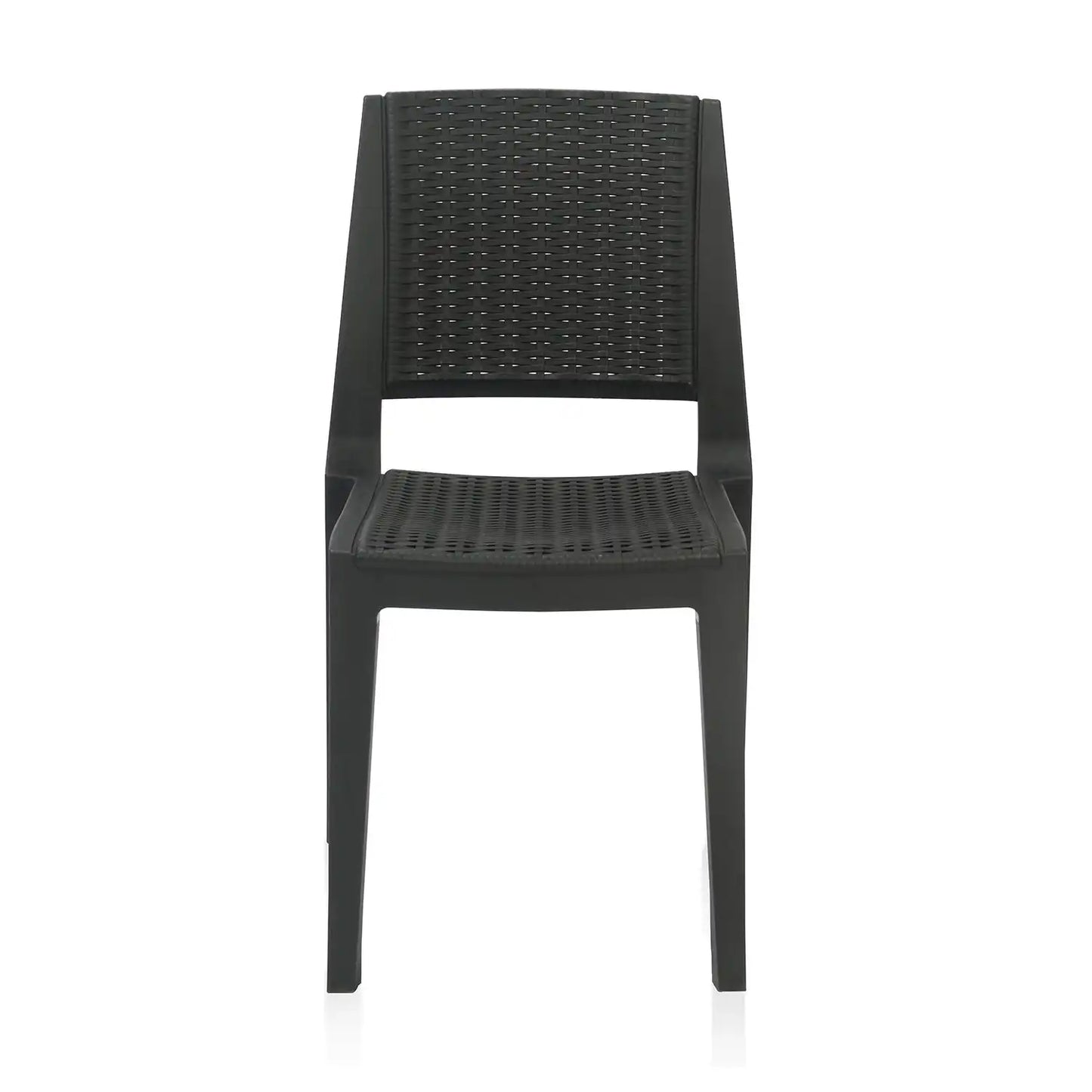 Nilkamal Enamora Plastic Armless Chair (Iron Black)