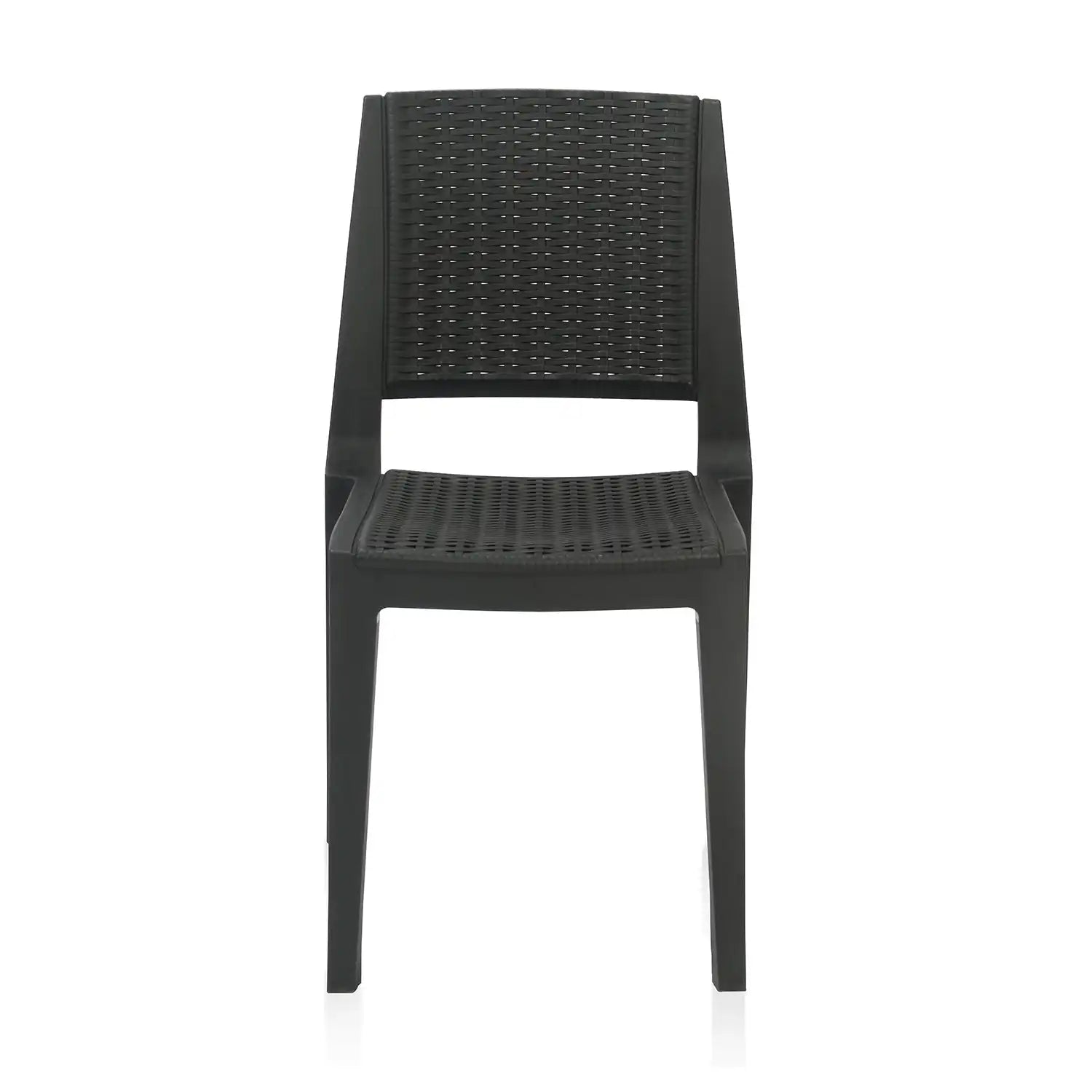 Nilkamal Enamora Plastic Armless Chair (Iron Black)