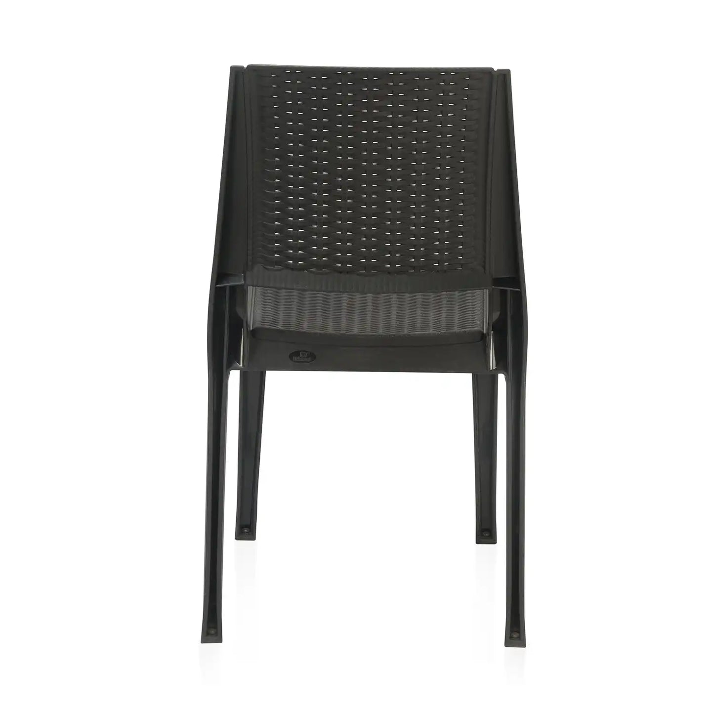 Nilkamal Enamora Plastic Armless Chair (Iron Black)