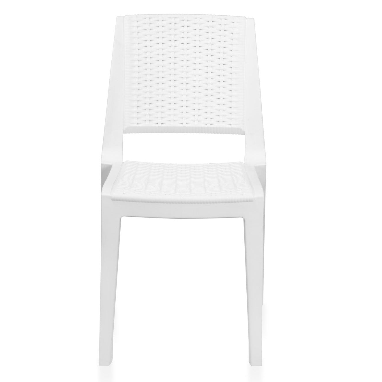 Nilkamal Enamora Plastic Armless Chair (Milky White)