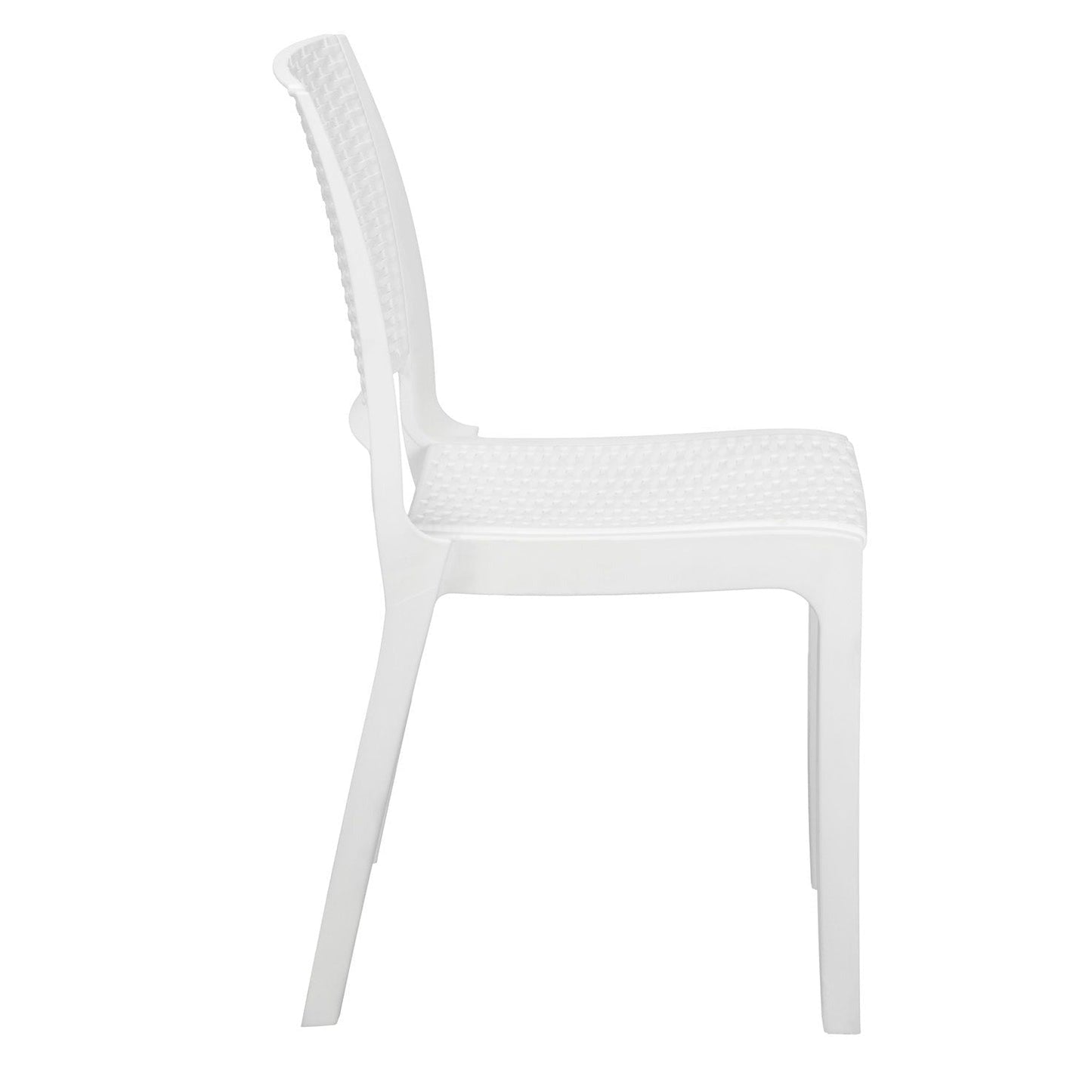 Nilkamal Enamora Plastic Armless Chair (Milky White)