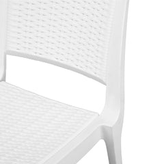 Nilkamal Enamora Plastic Armless Chair (Milky White)
