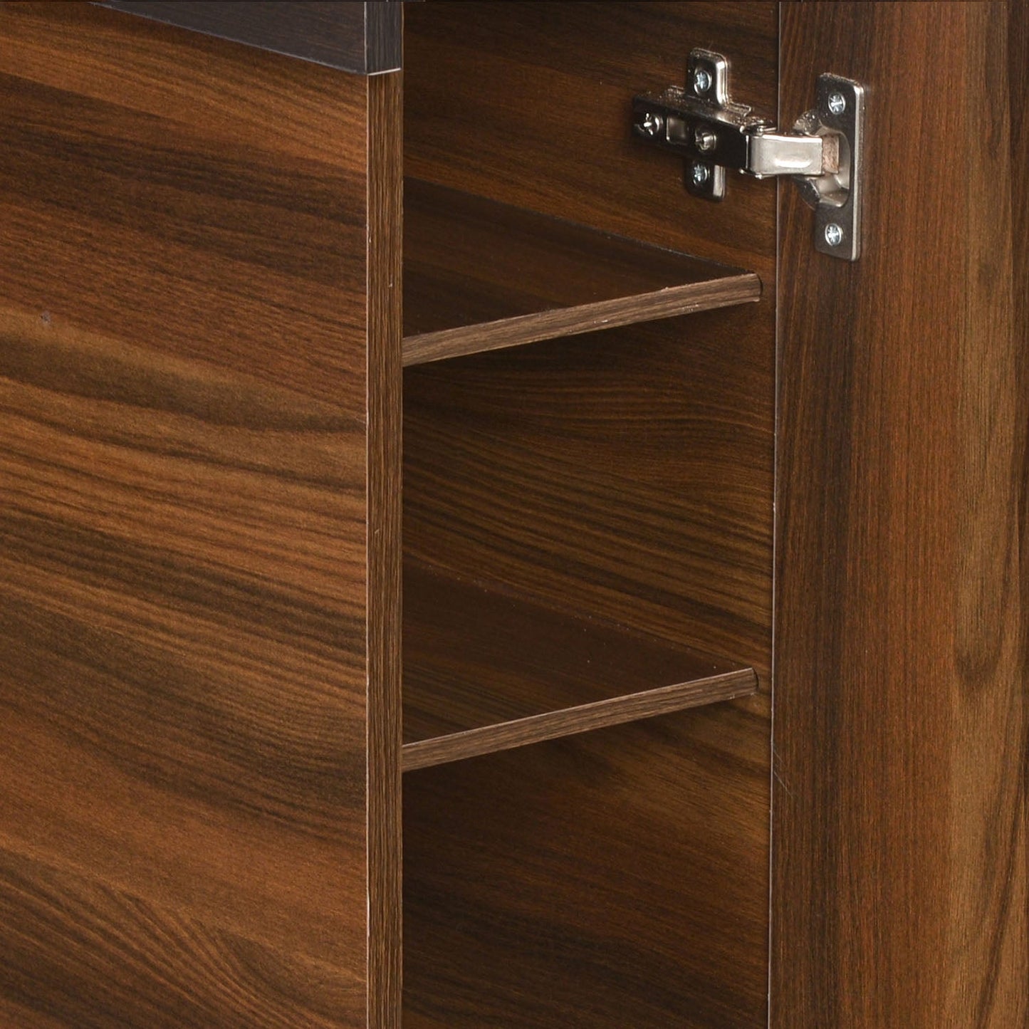 Nilkamal Envi Engineered Wood Wall Mount Study Table (Walnut)