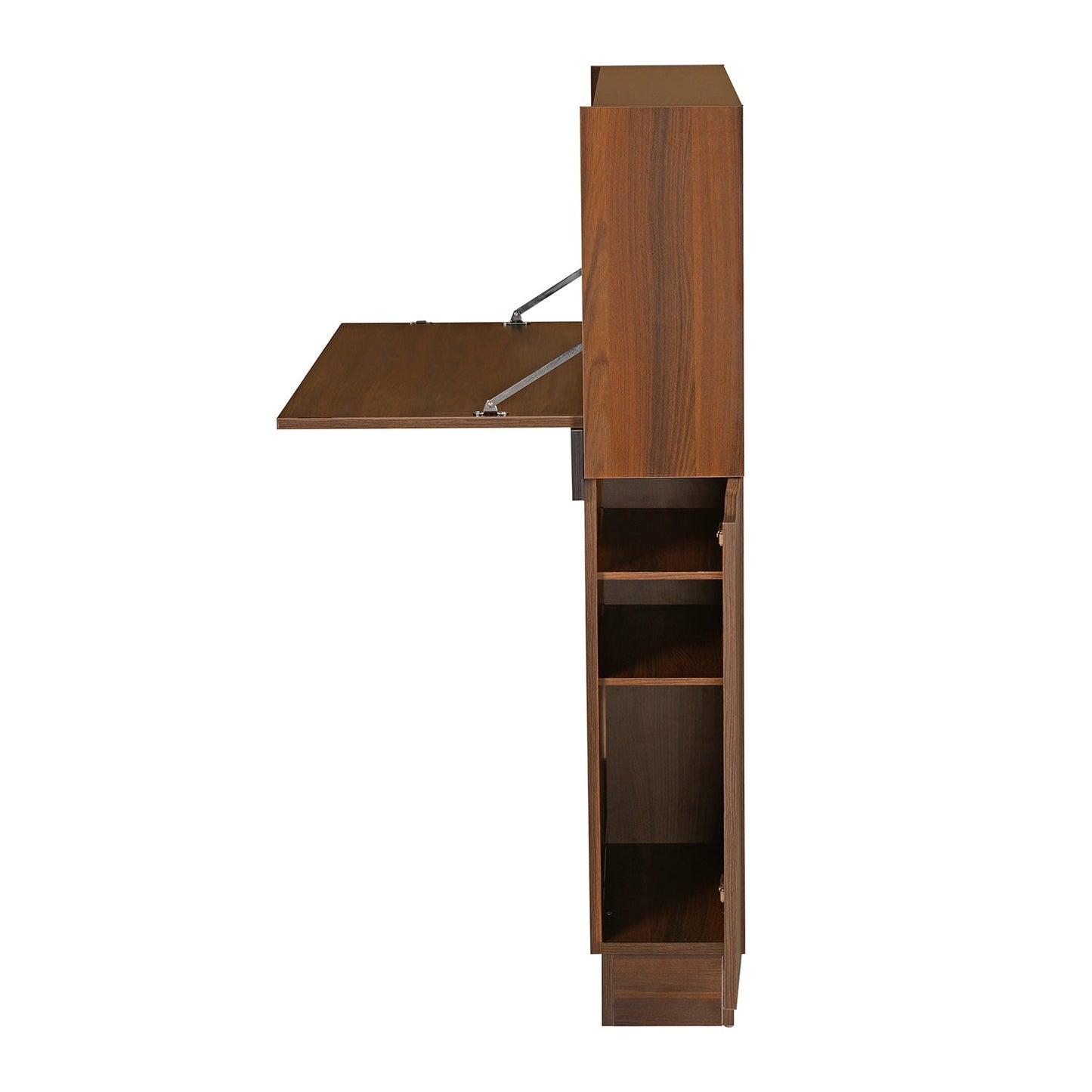 Nilkamal Envi Engineered Wood Wall Mount Study Table (Walnut)