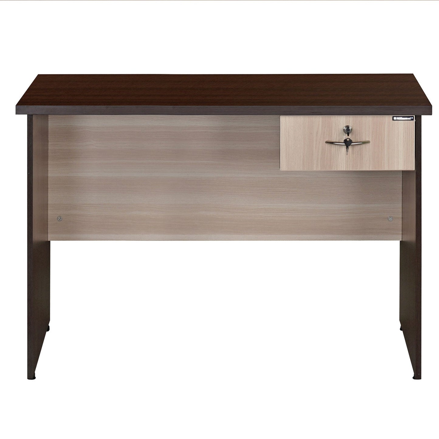Nilkamal Enzo Office 4 ft Table (Brown & Cloud Ash)