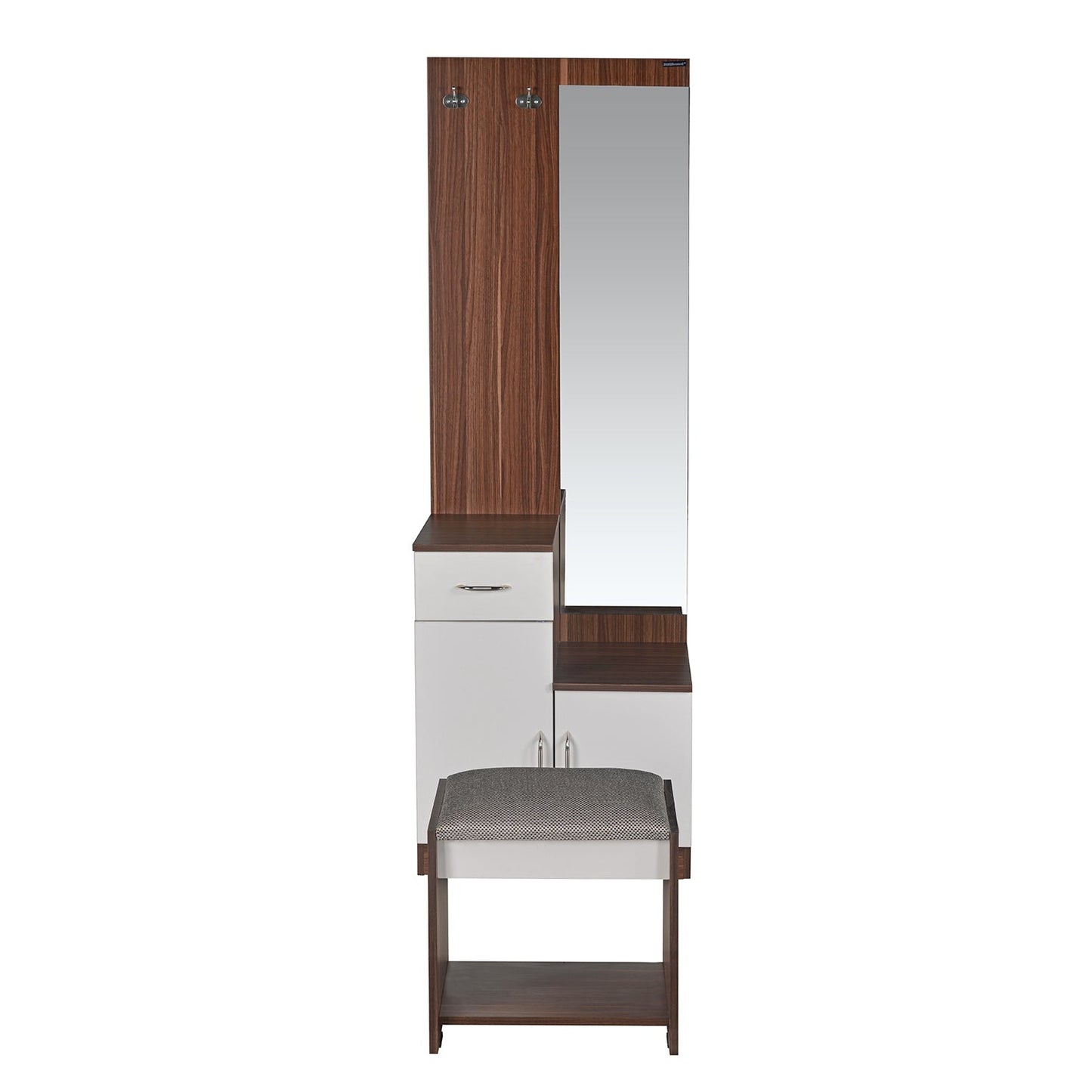 Nilkamal Erwin Dressing Table (Walnut / White)