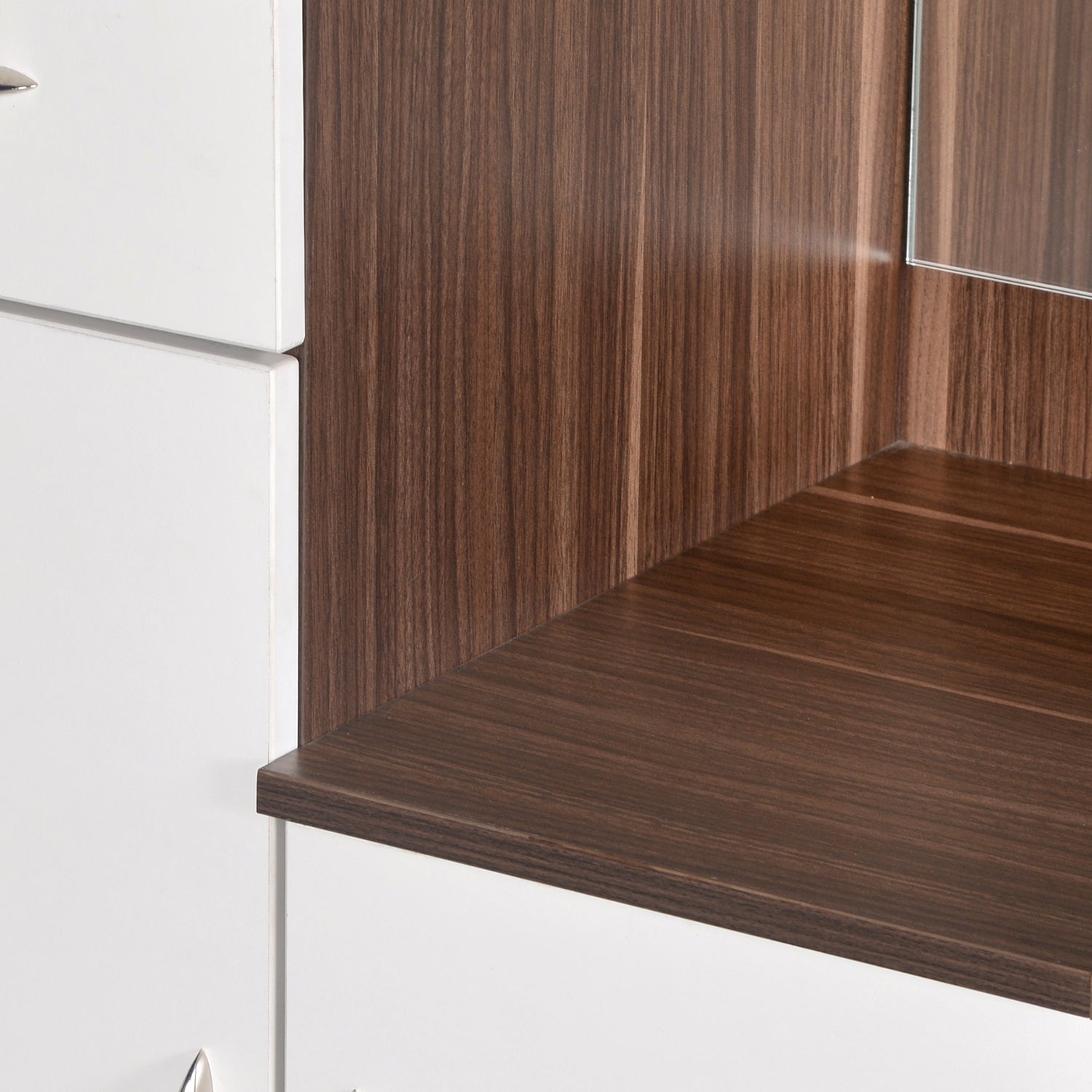 Nilkamal Erwin Dressing Table (Walnut / White)