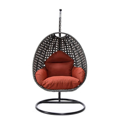 Doriano Single Seater Hanging Swing With Stand For Balcony , Garden (Drak Grey)