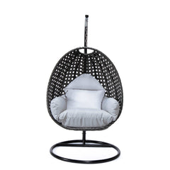 Doriano Single Seater Hanging Swing With Stand For Balcony , Garden (Drak Grey)