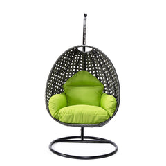 Doriano Single Seater Hanging Swing With Stand For Balcony , Garden (Drak Grey)