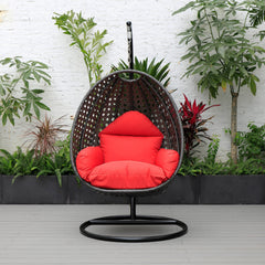 Doriano Single Seater Hanging Swing With Stand For Balcony , Garden (Drak Grey)