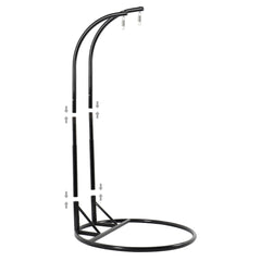 Paccio Double Seater Hanging Swing With Stand For Balcony , Garden Swing (Dark Grey)