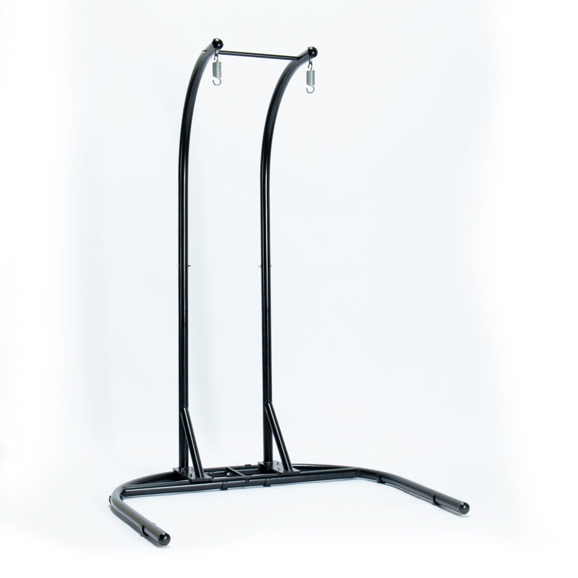 Tonia Double Seater Hanging Swing With Stand For Balcony , Garden Swing (Black) Braided and Rope