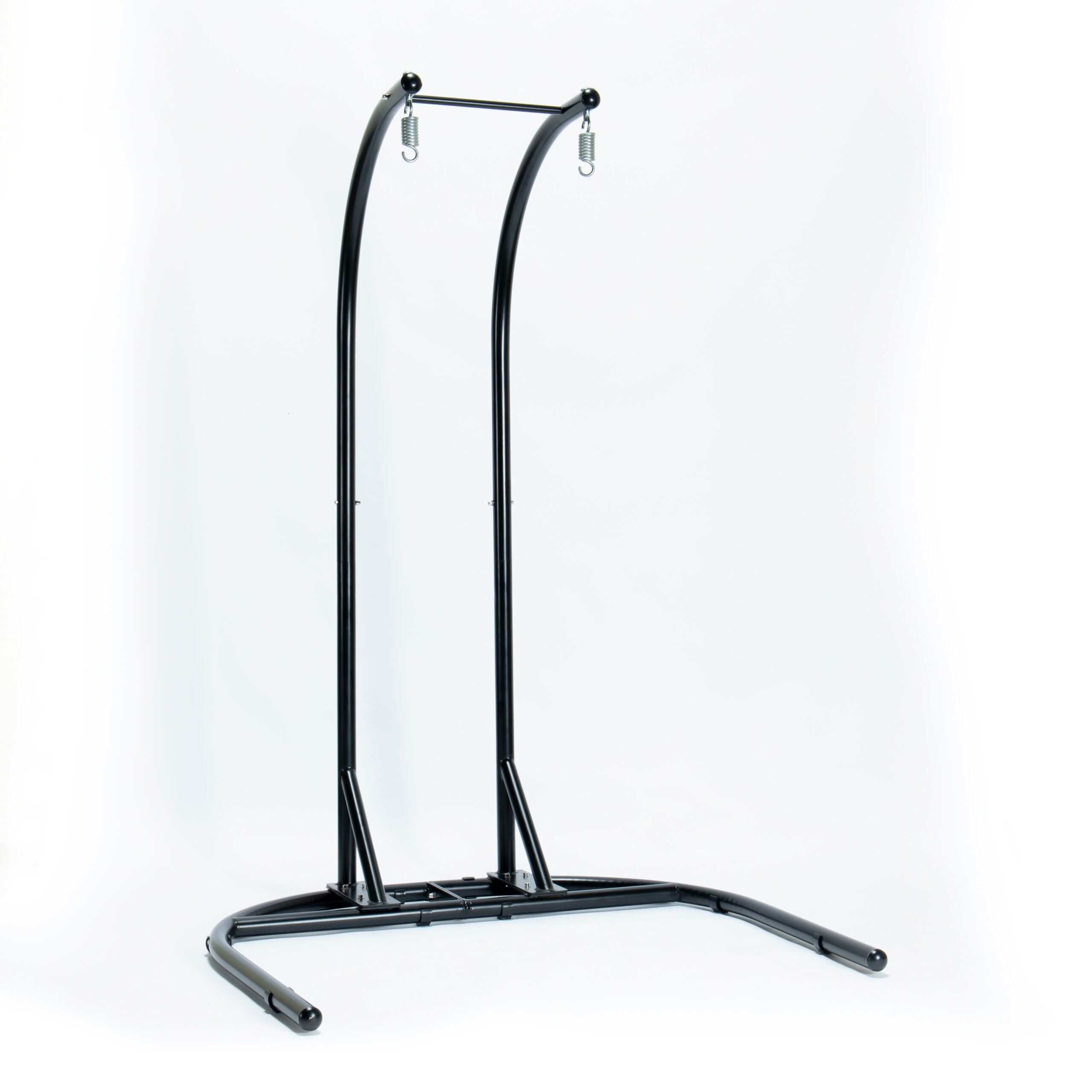 Tonia Double Seater Hanging Swing With Stand For Balcony , Garden Swing (Black) Braided and Rope