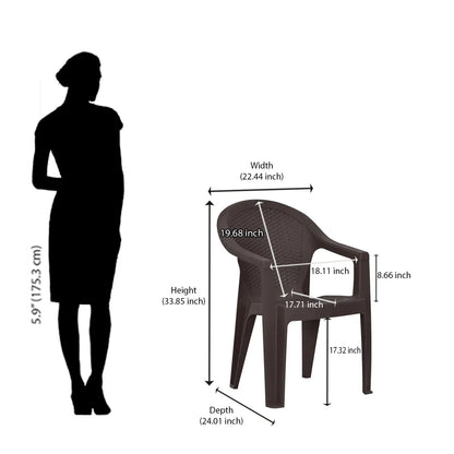 Nilkamal Exotica Plastic Arm Chair