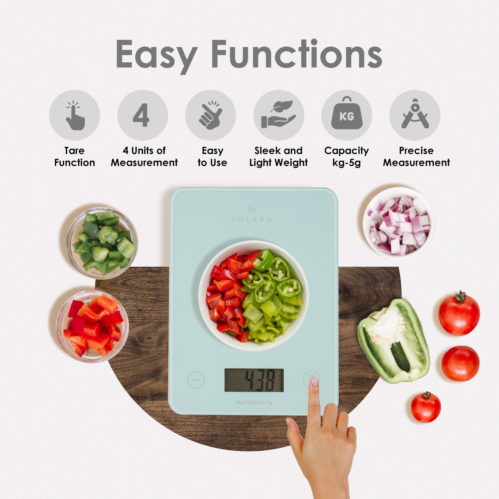 Digital Kitchen Weighing Scale - Up to 5 KGS