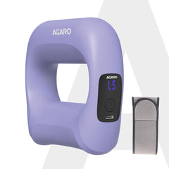 AGARO Ring Massager, Deep Tissue Massage, Mini Massage Gun for Pain Relief & Relaxation, Rechargeable, Handheld, 5 Speed