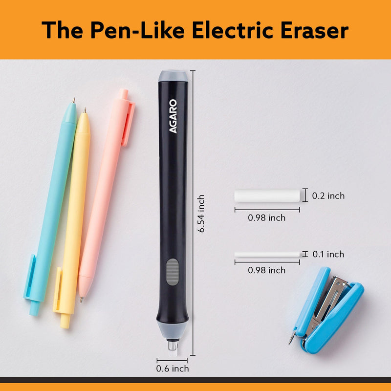 AGARO Electric Eraser ER2498, 2.3mm & 5mm Eraser, Automatic Correction & Highlighting, for Sketching, Drawing, Portrait 