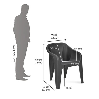 Nilkamal Eeezy Go Plastic Arm Chair