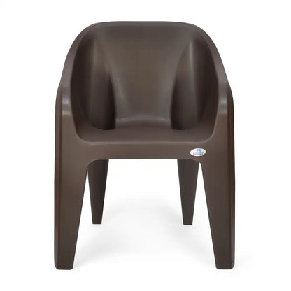 Nilkamal Eeezy Go Plastic Armchair (Season Rust Brown)