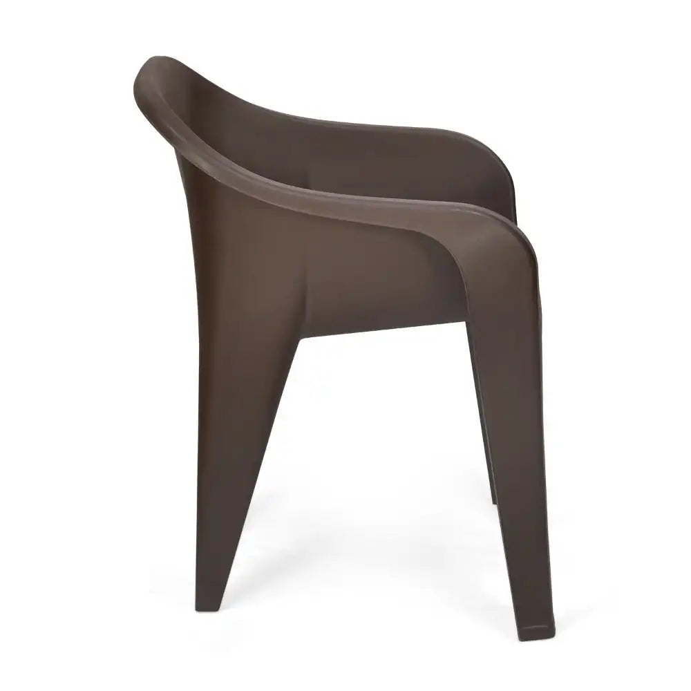 Nilkamal Eeezy Go Plastic Armchair (Season Rust Brown)