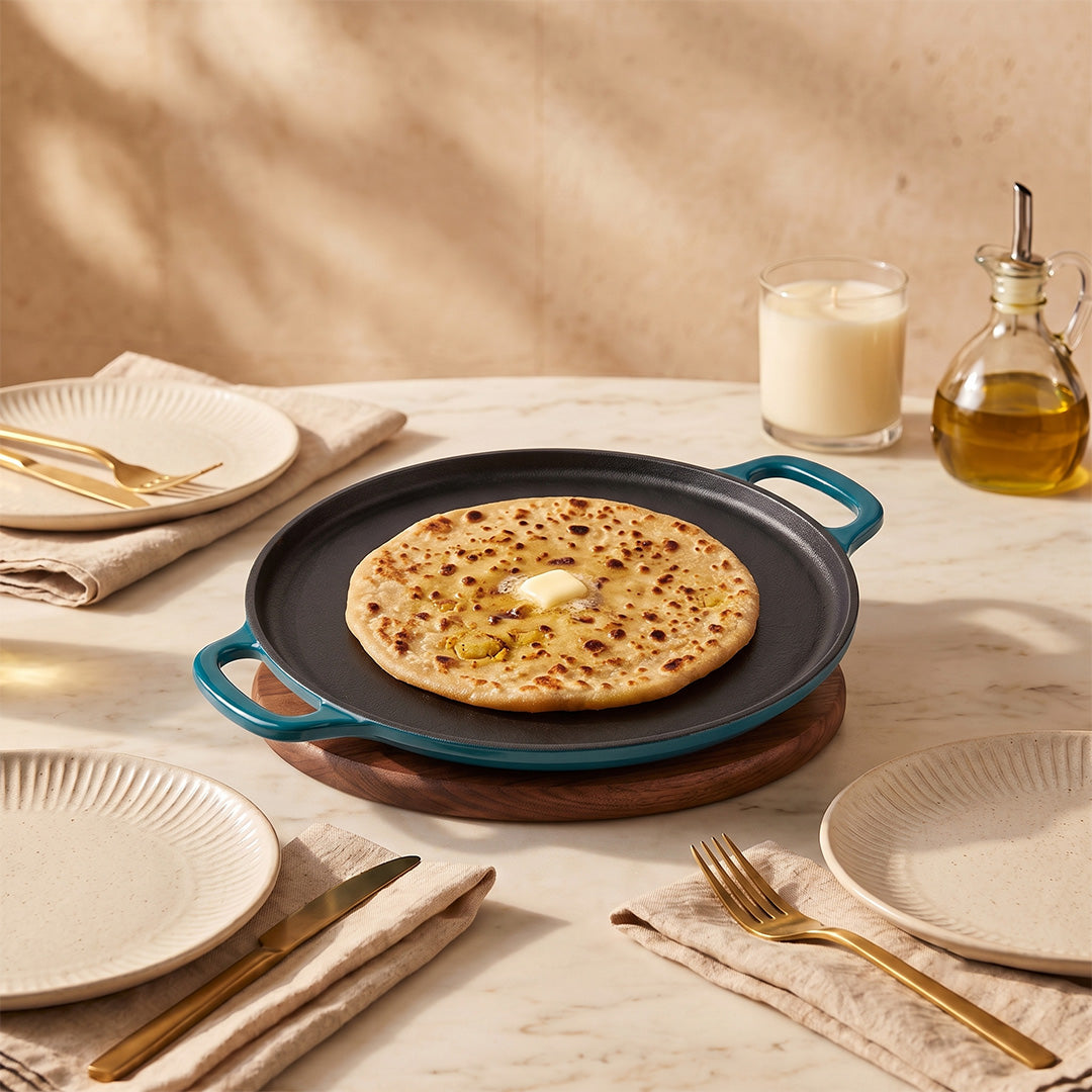 Crownstone Enameled Cast Iron 12"/30cm Tawa