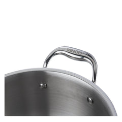 Vinod Platinum Triply Stainless Steel Saucepot with Lid (Induction Friendly) - 6.8 L