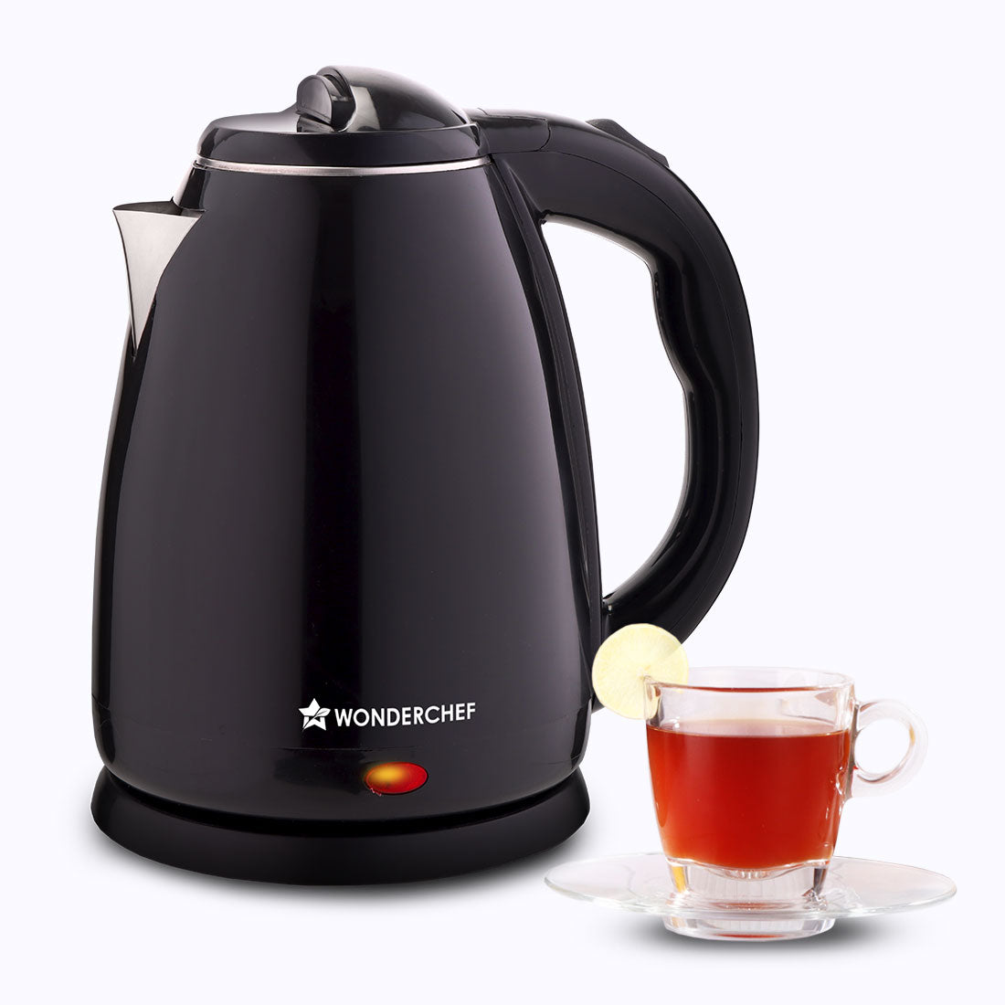 Wonderchef Essenza Cool-touch Electric Kettle | 1.8L | Stainless-steel Inner Body | 1350W | Rapid Boiling in 5 Mins | Bo