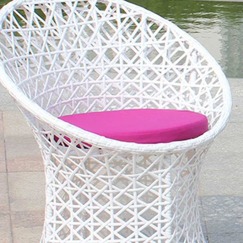 Espiridión Outdoor Patio Seating Set 2 Chairs and 1 Table Set (White)