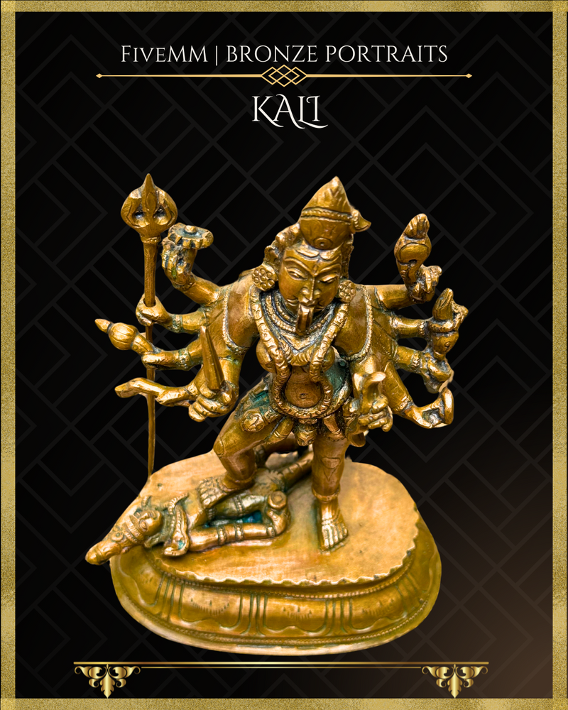 Kali Panchaloha Bronze Icon - 6"