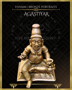 Agastya Panchaloha Bronze Icon - 3.5"