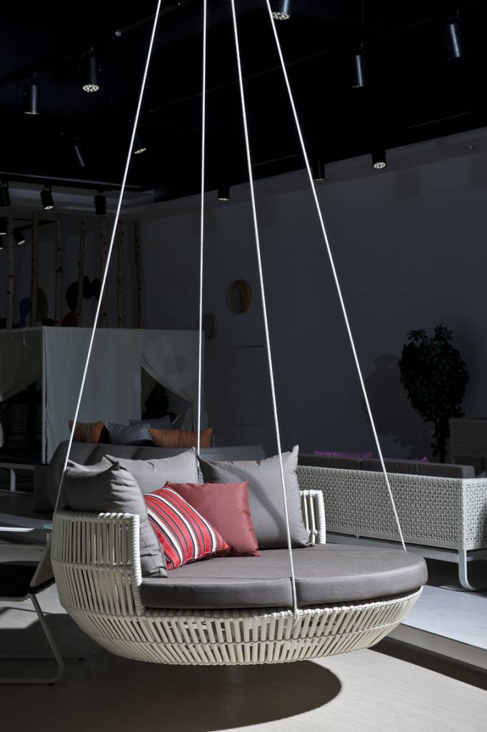 Monkid Three Seater Hanging Swing Without Stand For Balcony , Garden Swing (Cream )