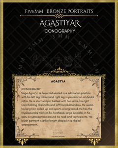 Agastya Panchaloha Bronze Icon - 3.5"