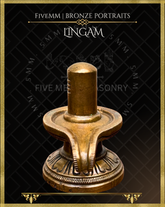 Shiva Lingam Panchaloha Bronze Icon - 3"