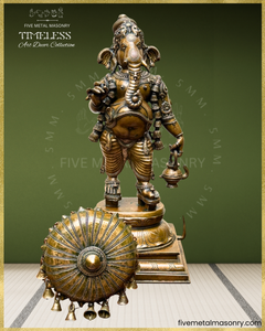 Mappillai Ganesha - Panchaloha Bronze Icon - 25"- Timeless Collection