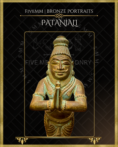Vyghara-pada and Patanjali Panchaloha Bronze Icon Set - 6"