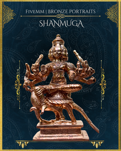 Shanmuga/Arumugan Panchaloha Bronze Icon - 4" - Polished finish