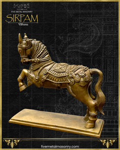 Asva:Horse Panchaloha Bronze Icon - 9" - Sirpam Collection